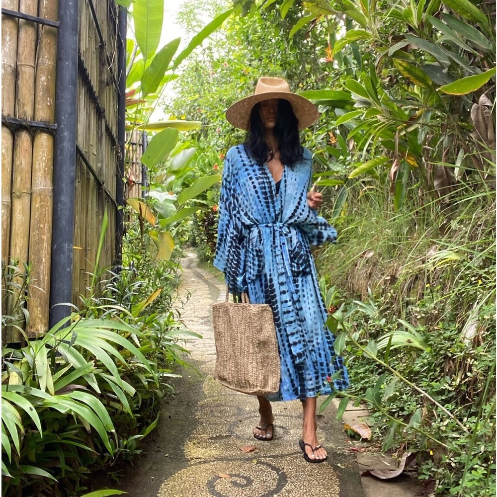 Passion Blue Kimono Cover Up - Picture 4 of 5